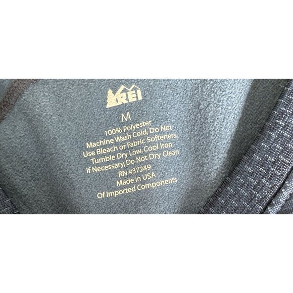 REI Mens Blue Long-Sleeve Performance Crewneck Shirt Polyester Blend Athletic Fi - Picture 7 of 7